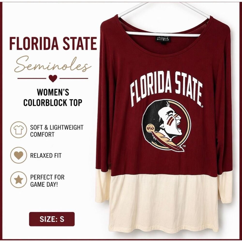 Florida State Seminoles Gameday Couture Womens S Leopard Back Zip Wrist Shirt
